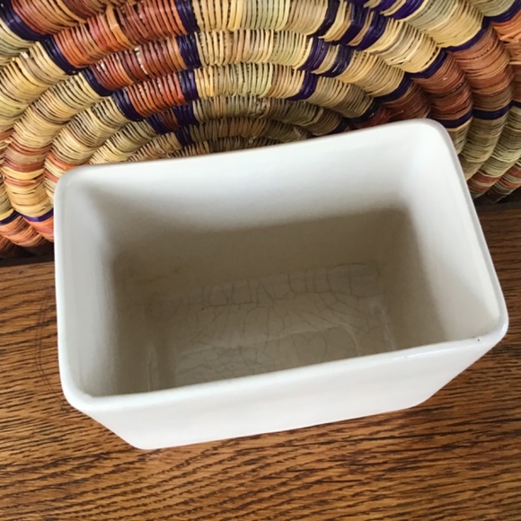 Vintage McCoy Pillow Vase Planter Cream White Rectangle Made in USA - Picture 13 of 14